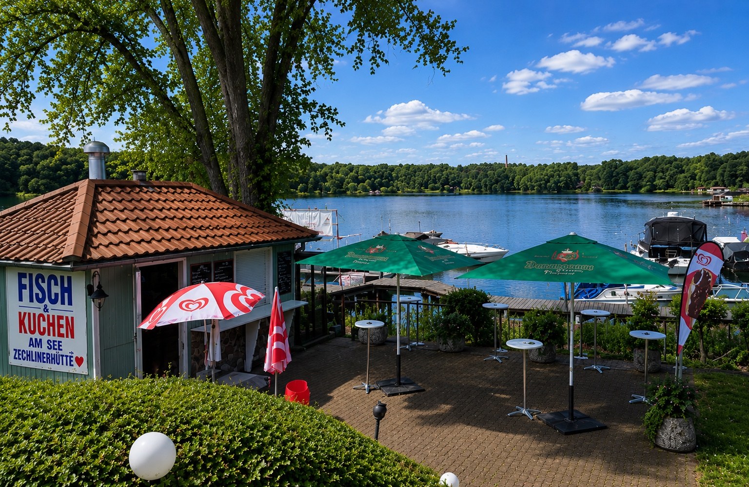 Fisch & Kuchen am See in Zechlinerhütte direkt am Schlabornsee